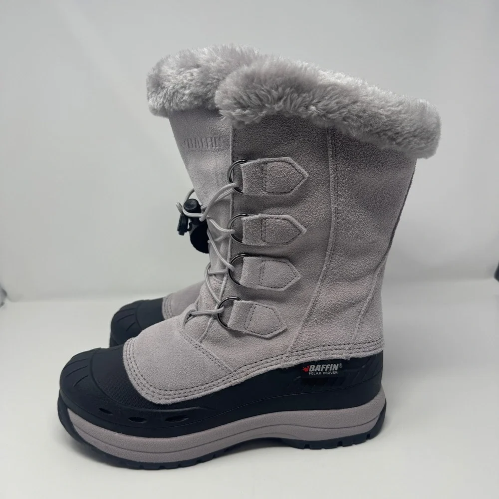 Baffin Chloe Womens‎ Winter Snow Boots Coastal Grey 4510-0185 Size 9 NEW